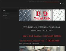 Tablet Screenshot of bdmetalfab.com